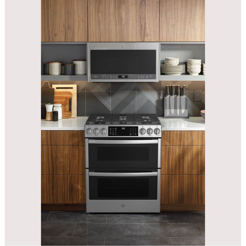 30'' Smart Slide-In Front-Control Gas Double Oven Convection Fingerprint Resistant Range