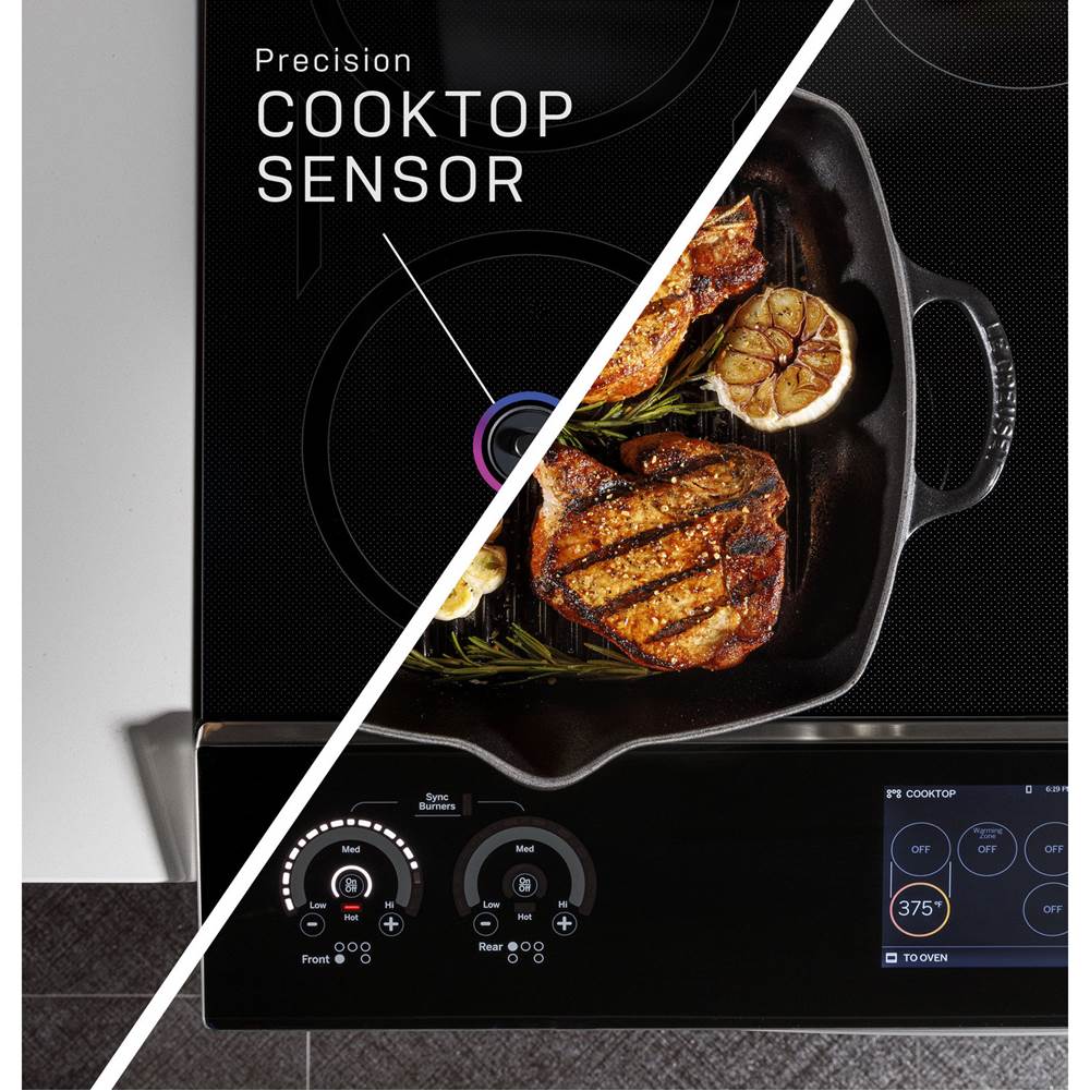 30'' Smart Slide-In Fingerprint Resistant Front-Control Induction And Convection Range With No Preheat Air Fry