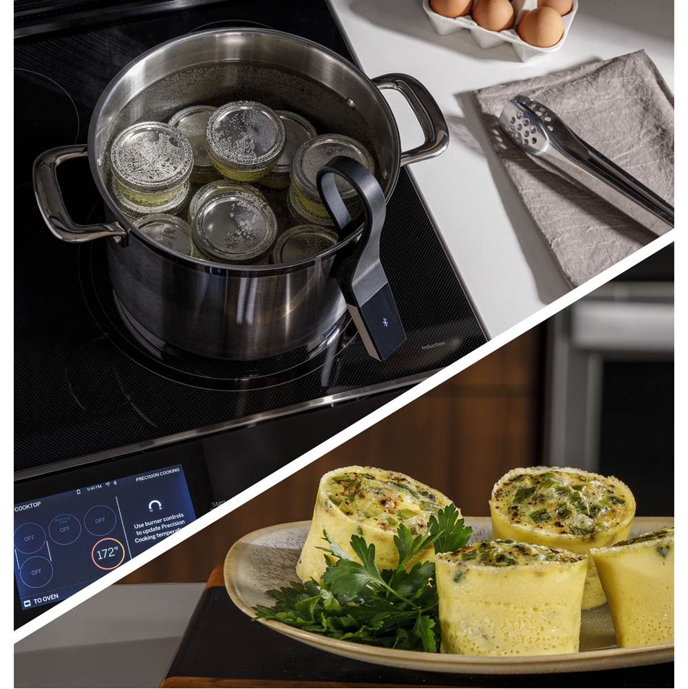 30'' Smart Slide-In Fingerprint Resistant Front-Control Induction And Convection Range With No Preheat Air Fry