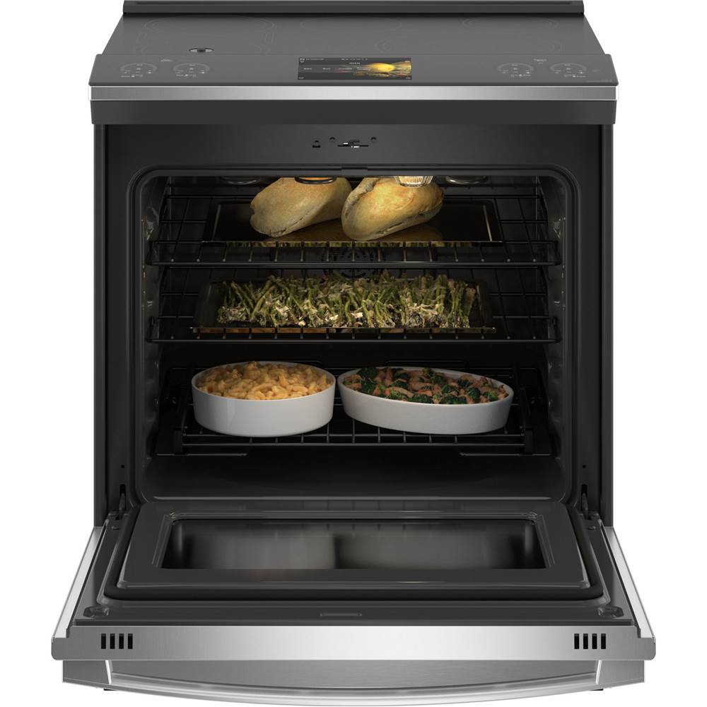 30'' Smart Slide-In Front-Control Induction Fingerprint Resistant Range With In Oven Camera