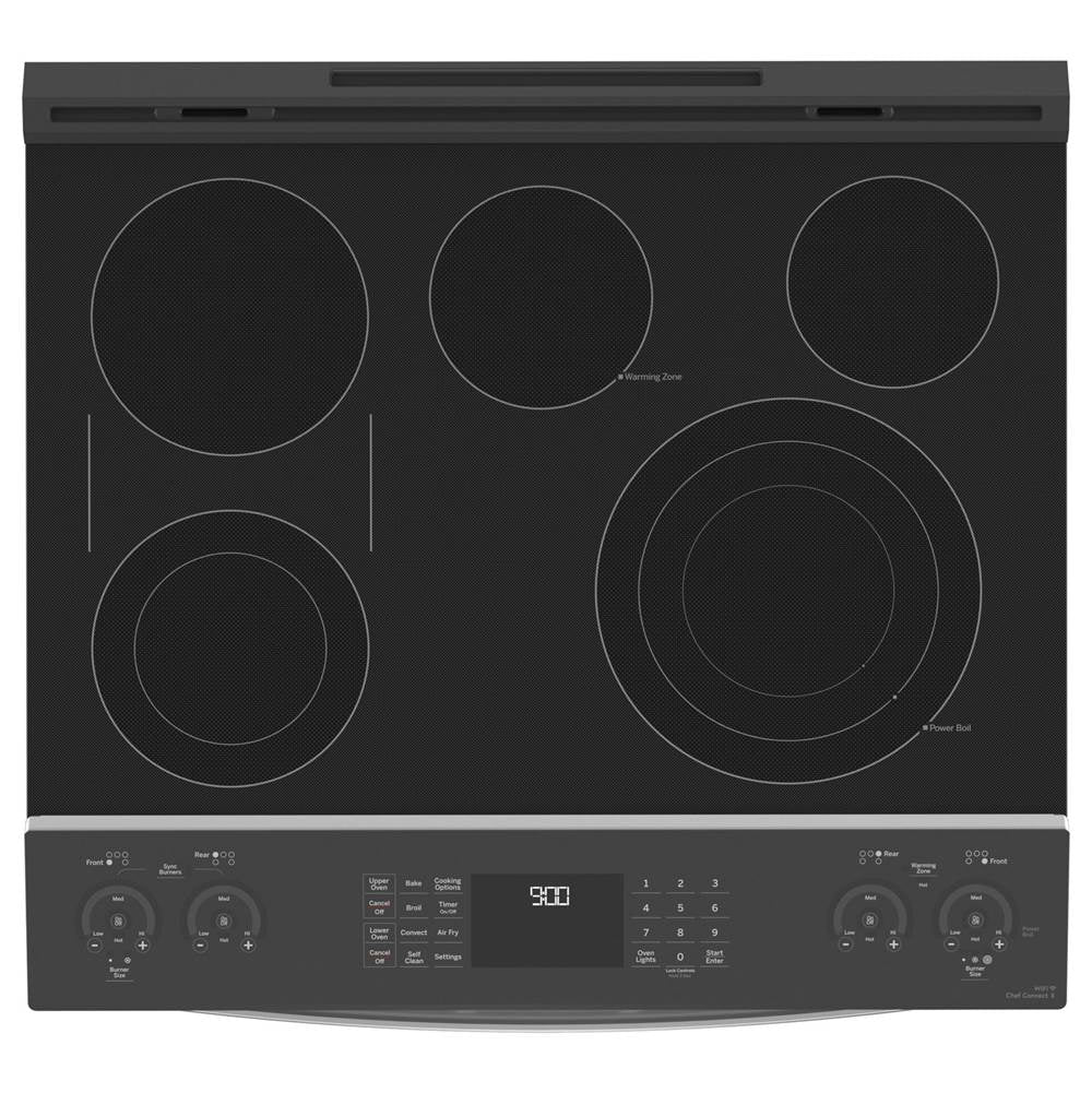 30'' Smart Slide-In Electric Double Oven Convection Fingerprint Resistant Range