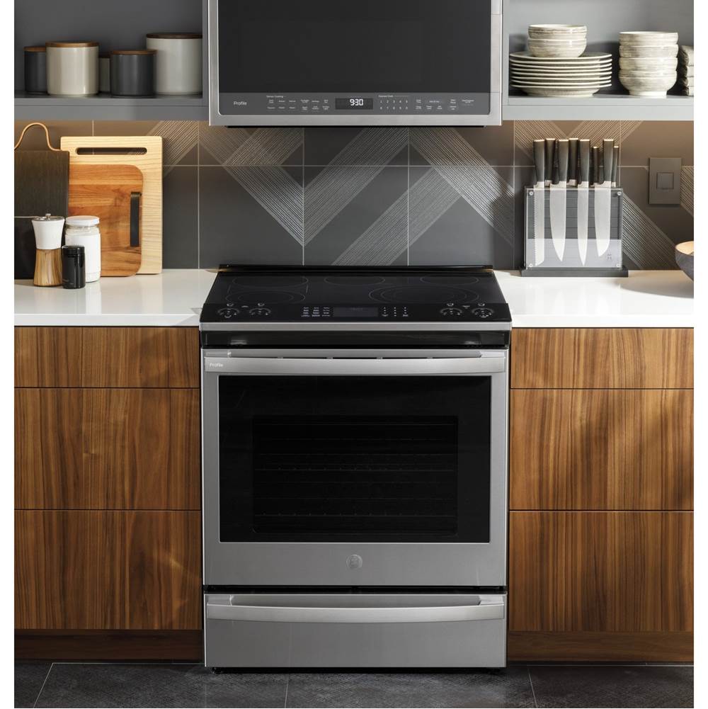 30'' Smart Slide-In Electric Convection Fingerprint Resistant Range With No Preheat Air Fry