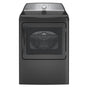 GE Profile Series - 7.4 cu. ft. Capacity aluminized alloy drum Electric Dryer with Sanitize Cycle and Sensor Dry - Diamond Gray