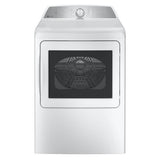 GE Profile Series - 7.4 cu. ft. Capacity aluminized alloy drum Electric Dryer with Sanitize Cycle and Sensor Dry - White