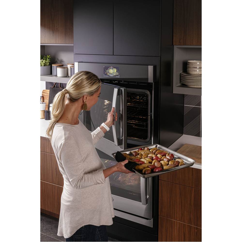 GE ProfileE Series 30'' Built-In Convection Double Wall Oven with Right-Hand Side-Swing Doors