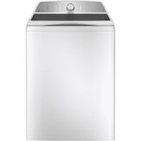 GE Profile Series - 5.0 cu. ft. Capacity Washer with Smarter Wash Technology and FlexDispense - White
