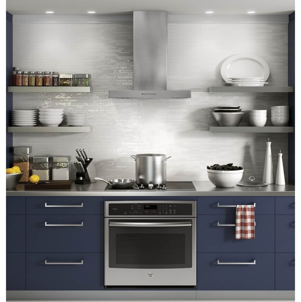 30   Designer Wall Mount Hood w/ Dimmable LED Lighting