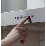 30   Designer Wall Mount Hood w/ Dimmable LED Lighting