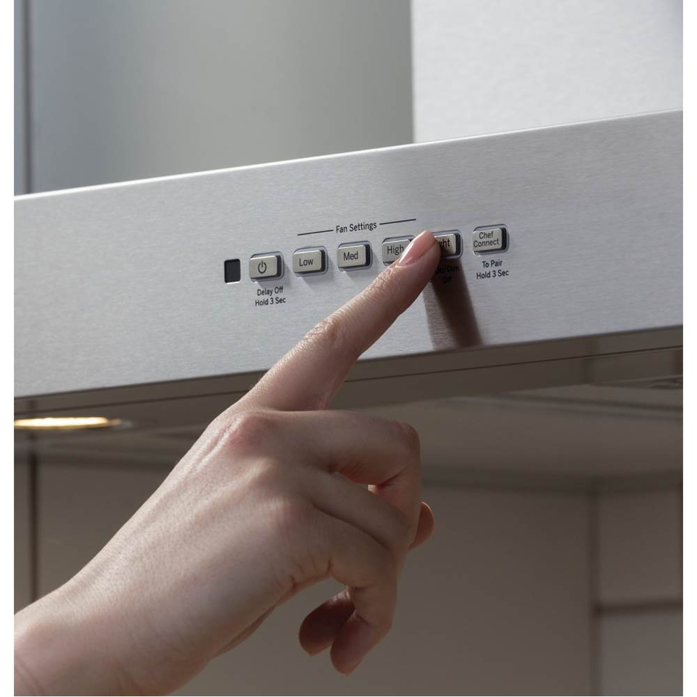 36   Designer Wall Mount Hood w/ Dimmable LED Lighting