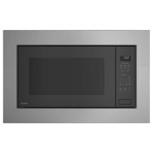 GE Profile Series - GE Profile 2.2 Cu. Ft. Built-In Sensor Microwave Oven - Gray