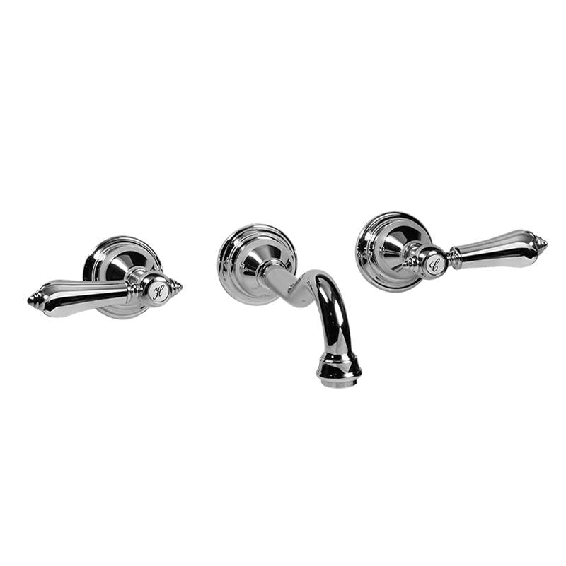 Graff - Adley Wall-Mounted Lavatory Faucet (Trim) - Vintage Brushed Brass