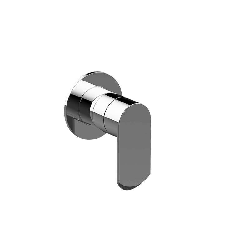 Graff - Phase Round Trim Plate with Handle - Architectural White
