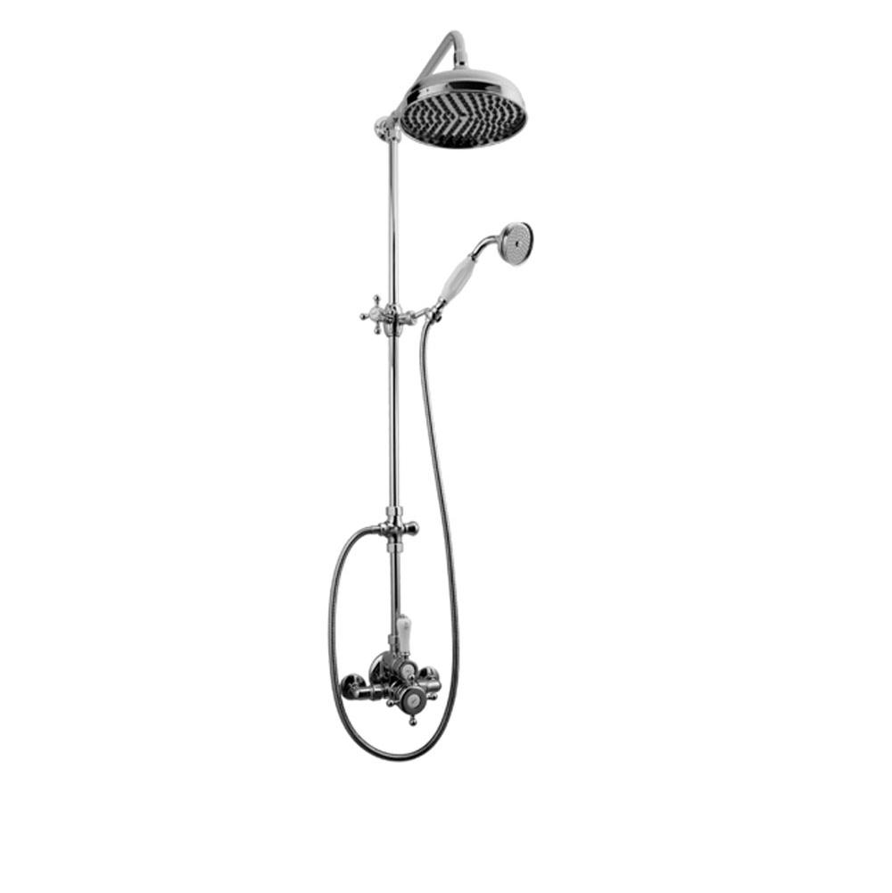 Graff - Adley Exposed Thermostatic Shower System w/Handshower (Rough and Trim) - Polished Chrome