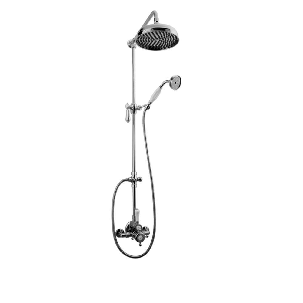 Graff - Adley Exposed Thermostatic Shower System w/Handshower (Rough and Trim) - Polished Chrome