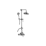 Graff - Adley Exposed Thermostatic Shower System w/Handshower (Rough and Trim) - Architectural White