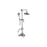 Graff - Adley Exposed Thermostatic Shower System w/Handshower (Rough and Trim) - Architectural White