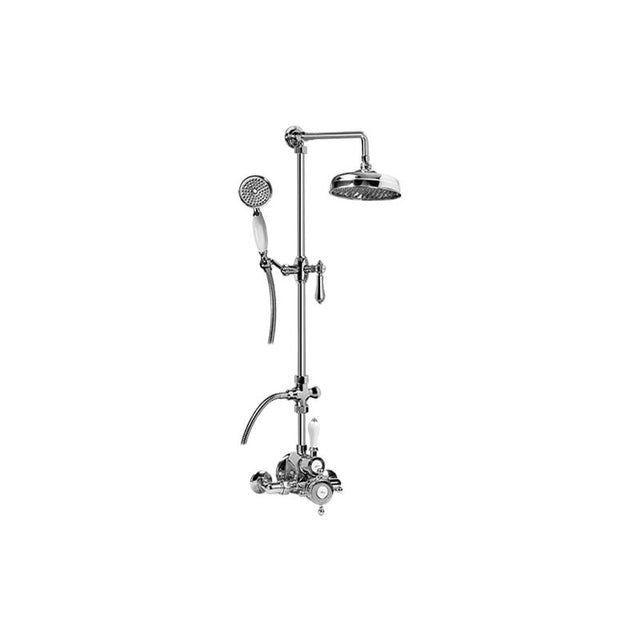 Graff - Adley Exposed Thermostatic Shower System w/Handshower (Rough and Trim) - Architectural White