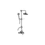 Graff - Adley Traditional Exposed Thermostatic Tub and Shower System - w/Metal Handshower Handle - Architectural White
