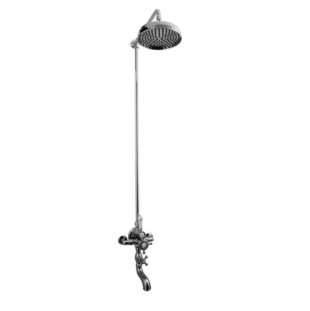 Graff - Adley Exposed Thermostatic Shower System (Rough and Trim) - Polished Chrome