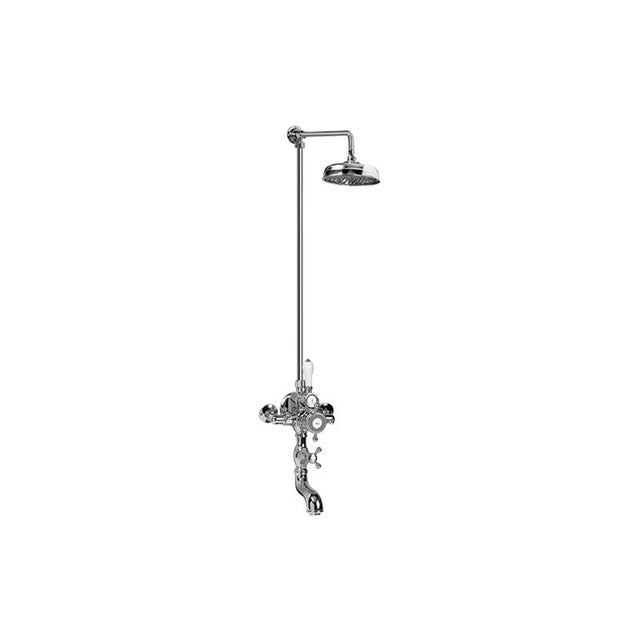 Graff - Adley Exposed Thermostatic Shower System (Rough and Trim) - Architectural White