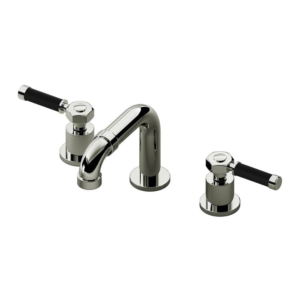 Graff - Vintage Widespread Lavatory Faucet - Polished Chrome with Black Accents
