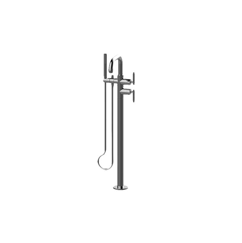 Graff - Harley Floor-Mounted Tub Filler - Architectural White
