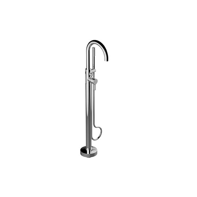 Graff - Terra Floor-Mounted Tub Filler (Rough and Trim) - Architectural White