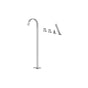Graff - Sade Floor-Mounted Tub Filler w/Deck-Mounted Handshower & Diverter - Architectural White