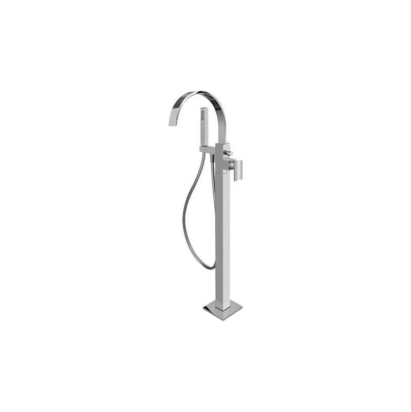 Graff - Sade Floor-Mounted Tub Filler - Architectural White