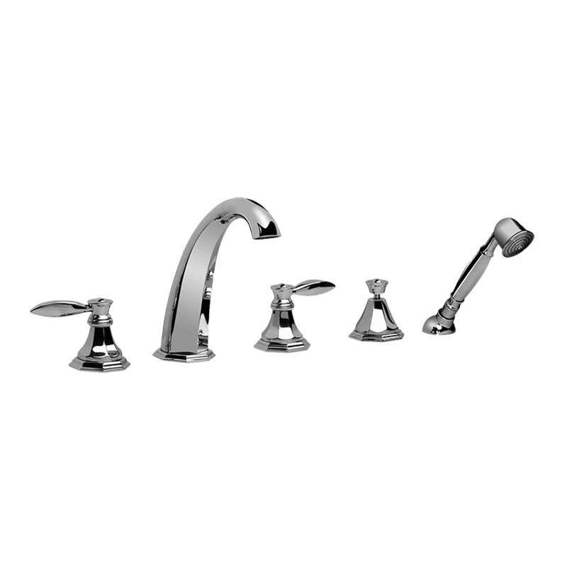 Graff - Topaz Roman Tub Set - Steelnox  Satin Nickel