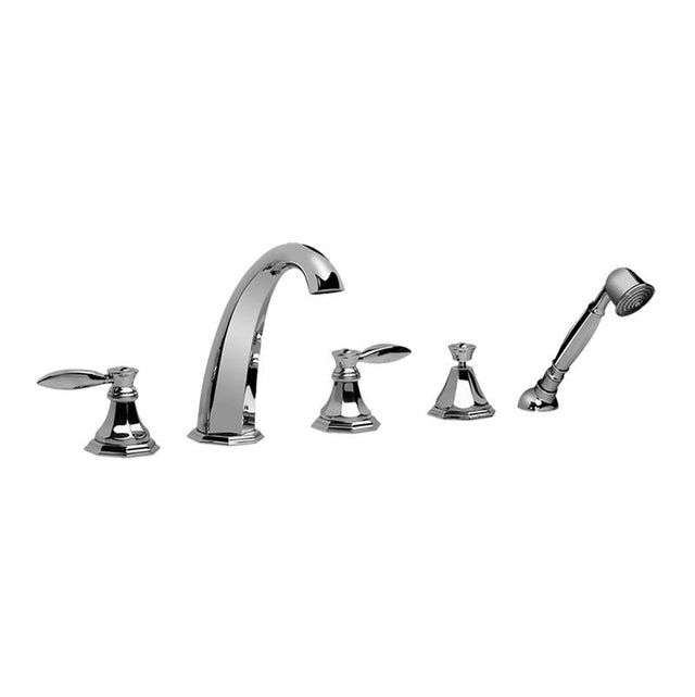 Graff - Topaz Roman Tub Set - Steelnox  Satin Nickel