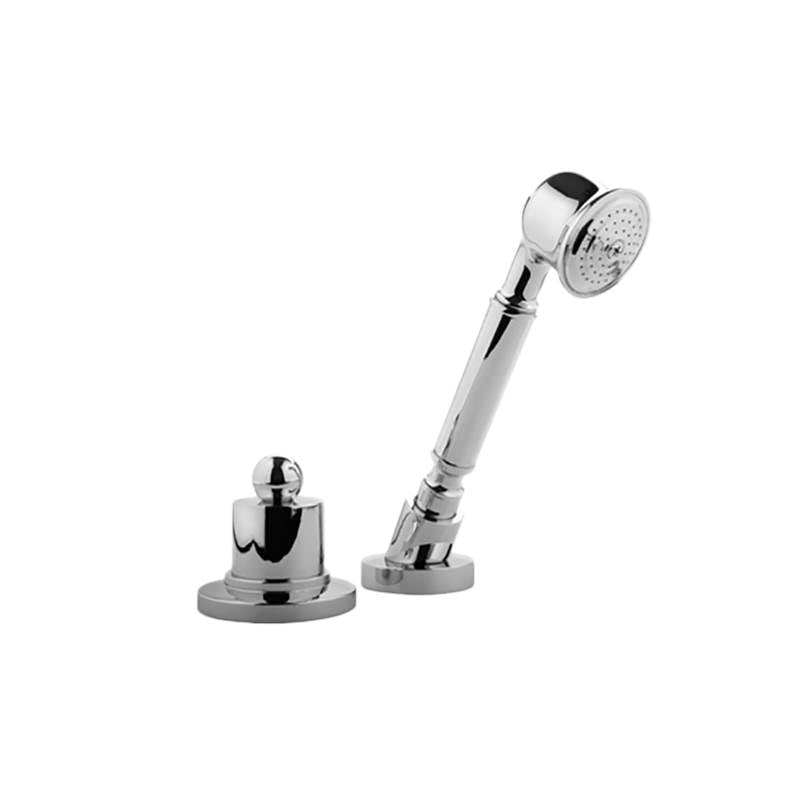 Graff - Bali Deck-Mounted Handshower & Diverter (Trim) - 24K Brushed Gold Plated