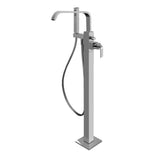 Graff - Immersion Floor-Mounted Exposed Tub Filler - Polished Chrome