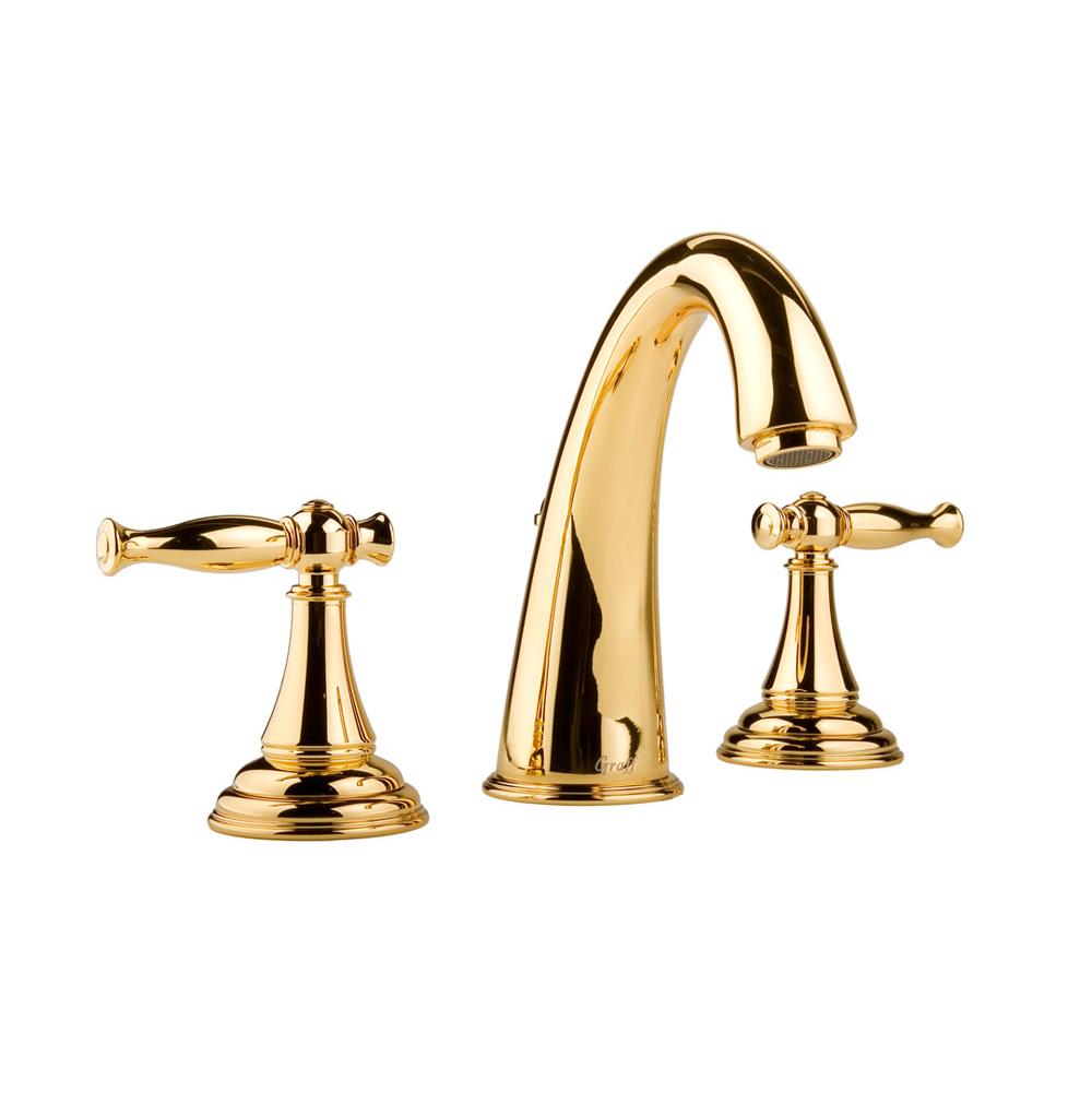 Graff - Lauren Widespread Lavatory Faucet - Vintage Brushed Brass