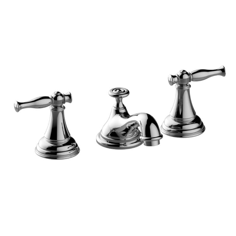 Graff - Lauren Widespread Lavatory Low Spout Faucet - Architectural White