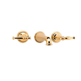 Graff - Lauren Wall-Mounted Lavatory Faucet - Vintage Brushed Brass