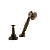 Graff - Lauren Deck-Mounted Handshower & Diverter Set - Olive Bronze