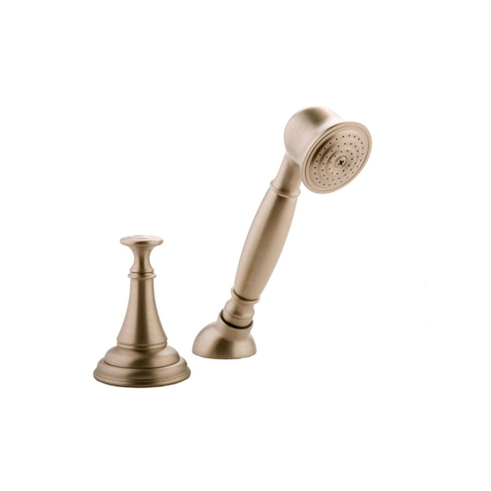 Graff - Lauren Deck-Mounted Handshower & Diverter Set - Steelnox  Satin Nickel