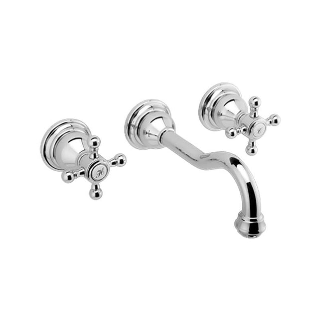 Graff - Adley Wall-Mounted Lavatory Faucet (Trim) - 24K Brushed Gold Plated