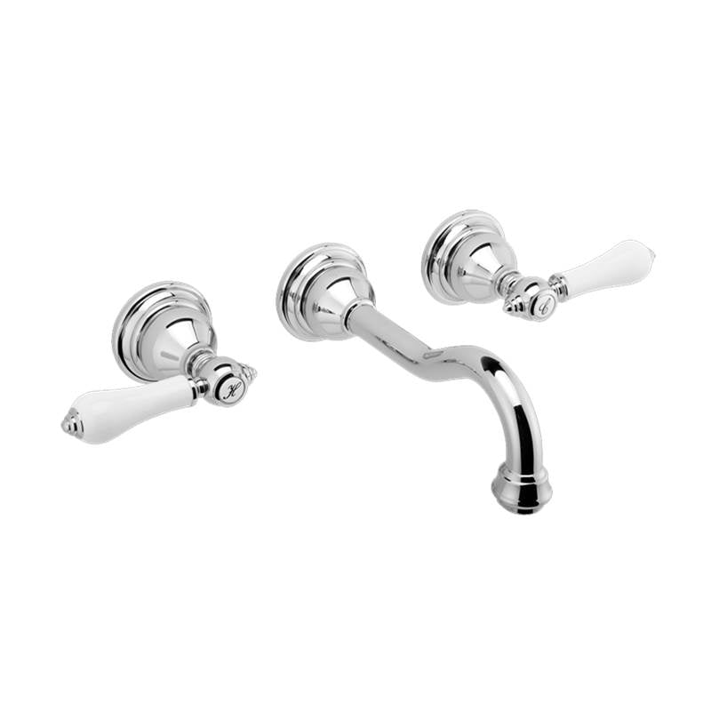 Graff - Adley Wall-Mounted Lavatory Faucet (Trim) - 24K Brushed Gold Plated
