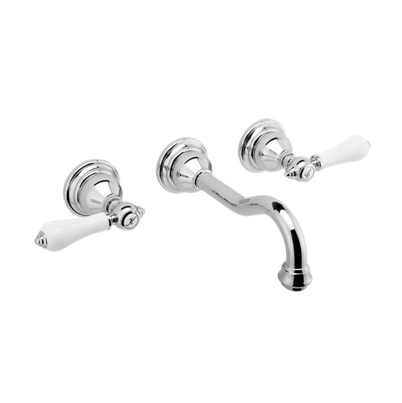 Graff - Adley Wall-Mounted Lavatory Faucet (Trim) - Vintage Brushed Brass