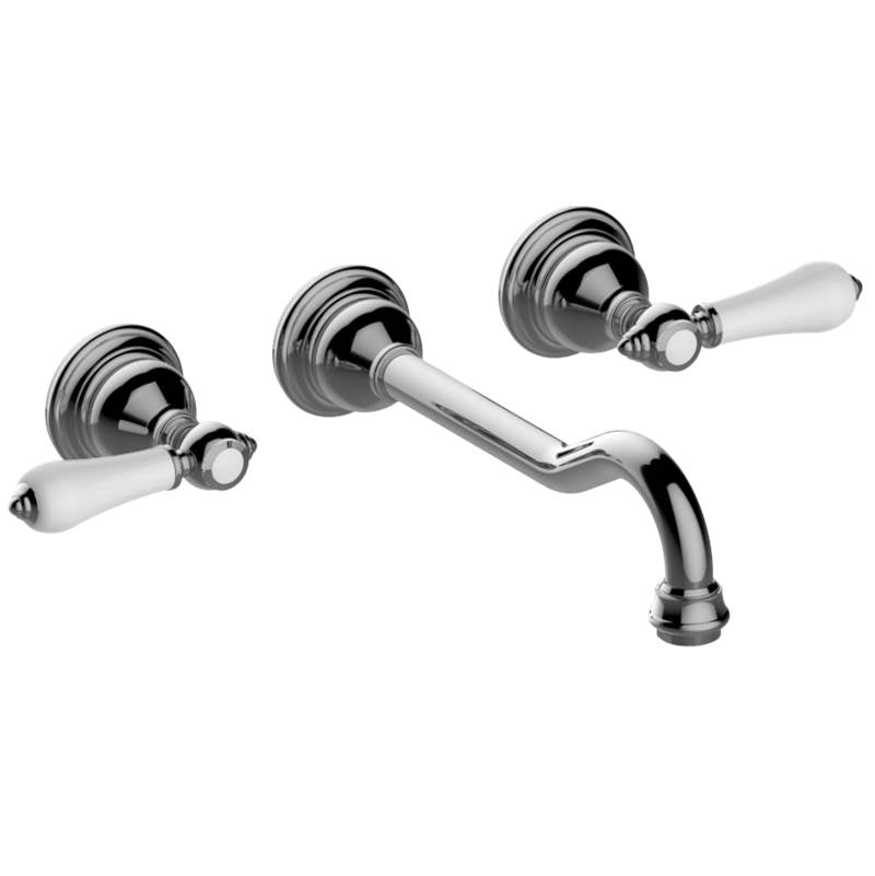 Graff - Adley Wall-Mounted Lavatory Faucet (Trim) - Architectural White