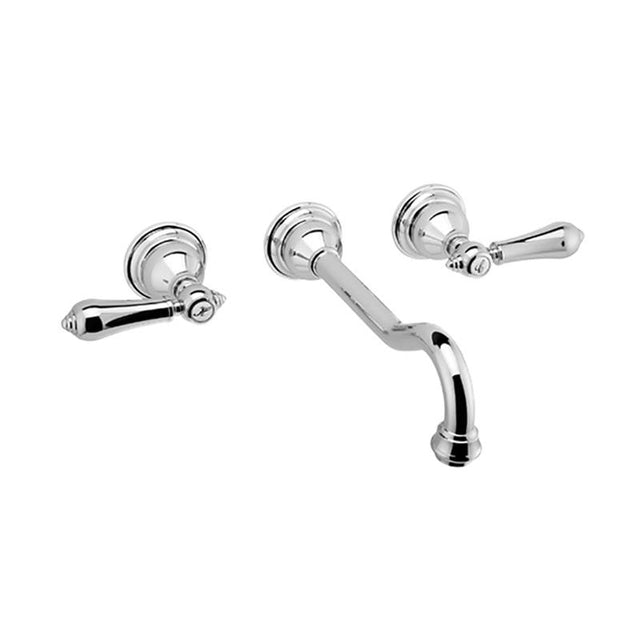 Graff - Adley Wall-Mounted Lavatory Faucet - Vintage Brushed Brass