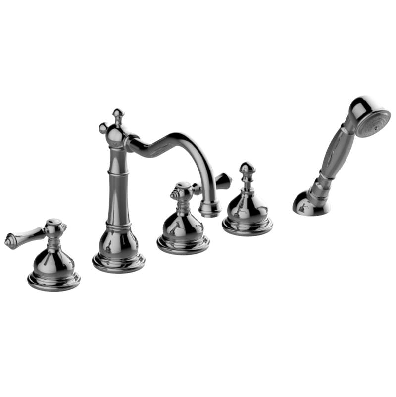 Graff - Adley Roman Tub Set - Vintage Brushed Brass