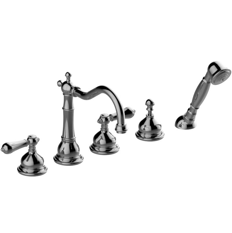 Graff - Adley Roman Tub Set - Vintage Brushed Brass