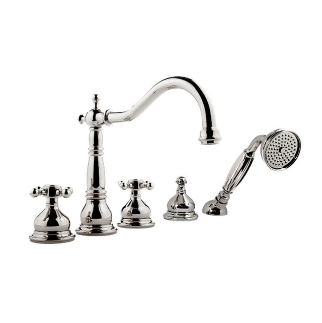 Graff - Adley Roman Tub Set - Steelnox  Satin Nickel