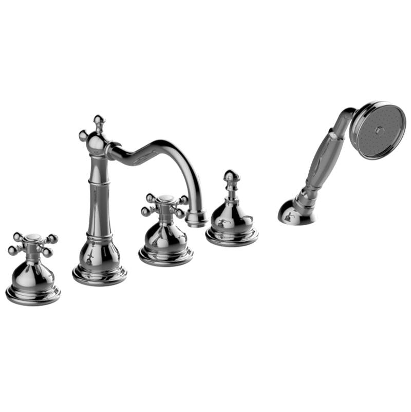 Graff - Adley Roman Tub Set - Vintage Brushed Brass
