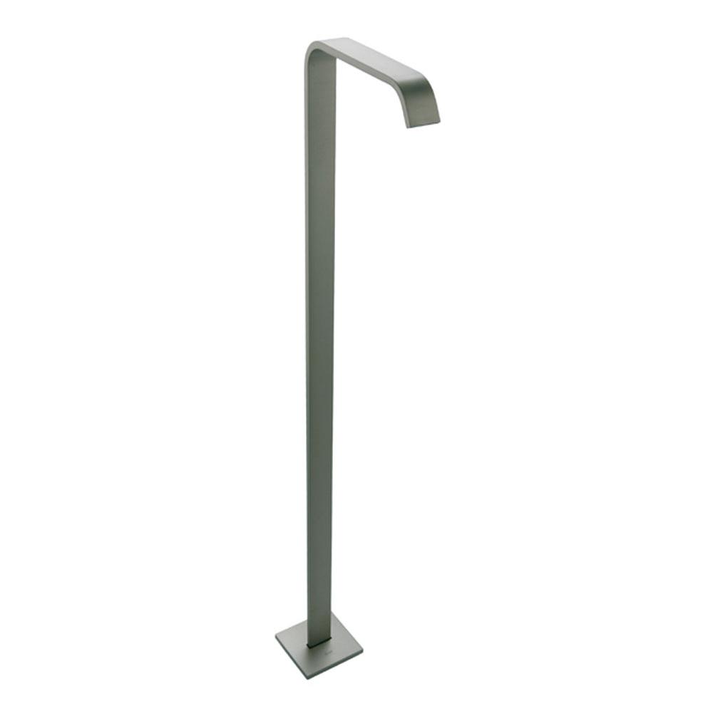 Graff - Targa Floor-Mounted Vessel Filler - Spout Only - Steelnox  Satin Nickel