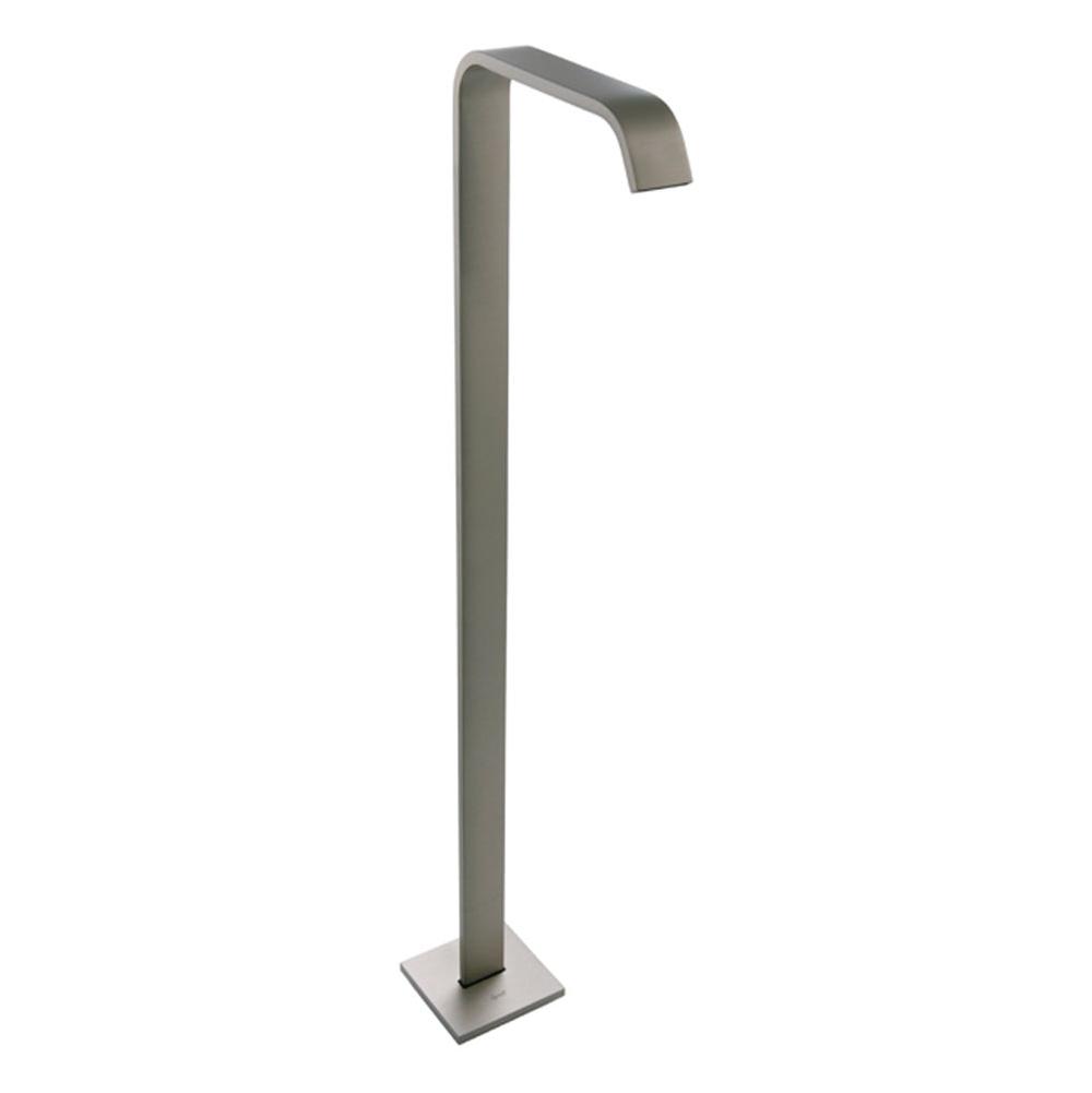 Graff - Targa Floor-Mounted Tub Filler - Spout Only - Steelnox  Satin Nickel