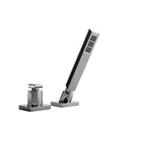 Graff - Targa Deck-Mounted Handshower & Diverter Set - Polished Chrome